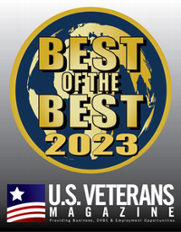 U.S. Veterans Magazine 2023 award logo