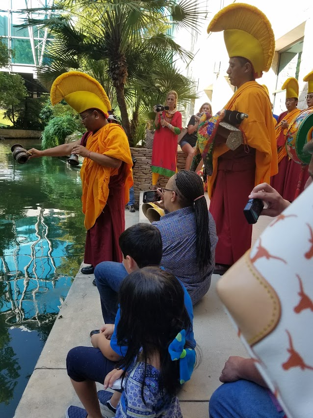 Buddhist at river 2017