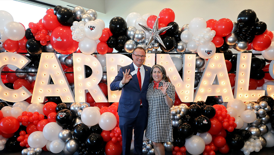 UIW president and his wife