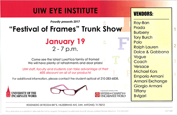 2017 festival of frames trunk show