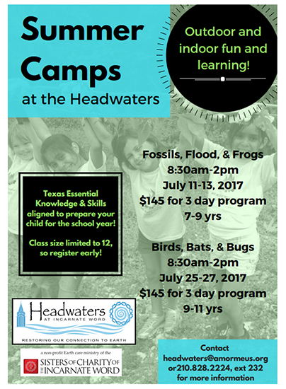 2017 headwaters at incarnate word summer camp