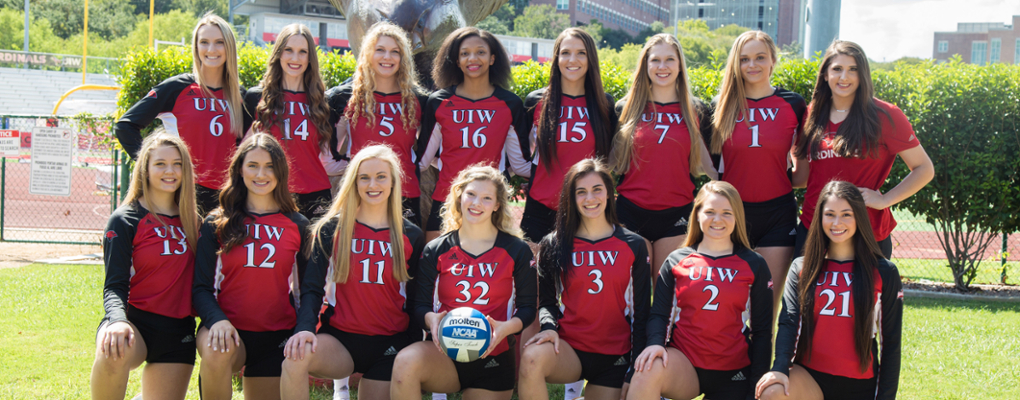 A portrait of the UIW volleyball team