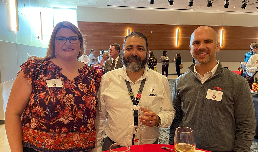 UIW faculty and leaders gathered for the President's Wine and Cheese with the Faculty 