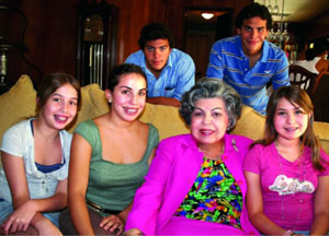Olga Hachar La Vaude and Family