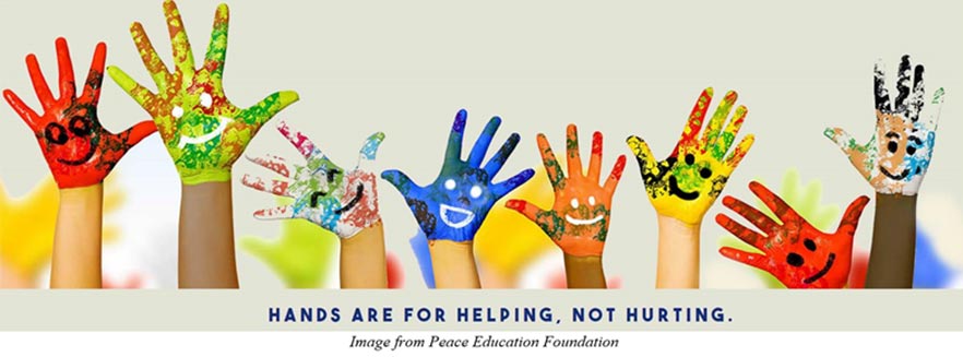 Hands painted
