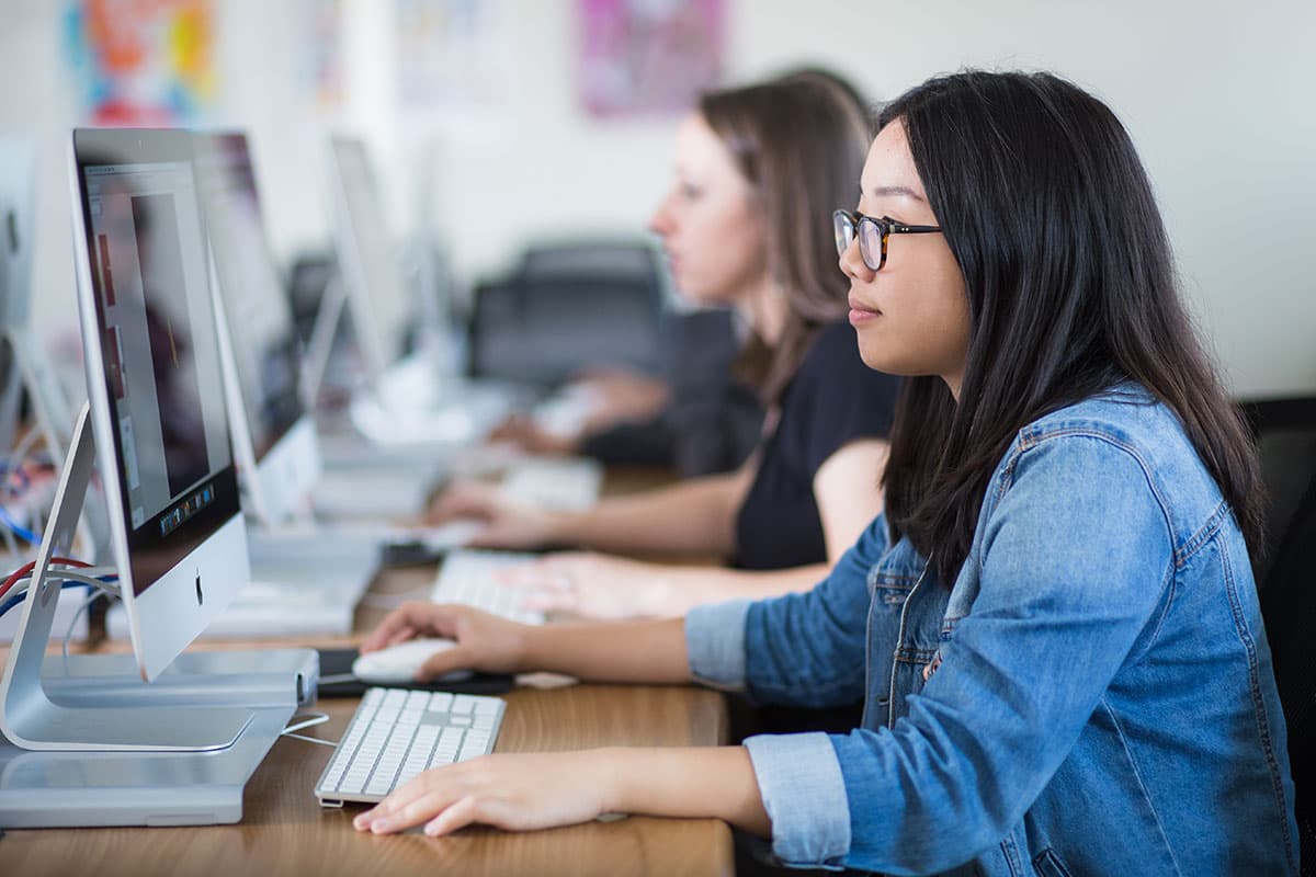 Student Using Computer