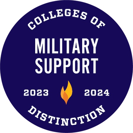 Military Support Badge | 2023-24 College of Distinction Best Colleges