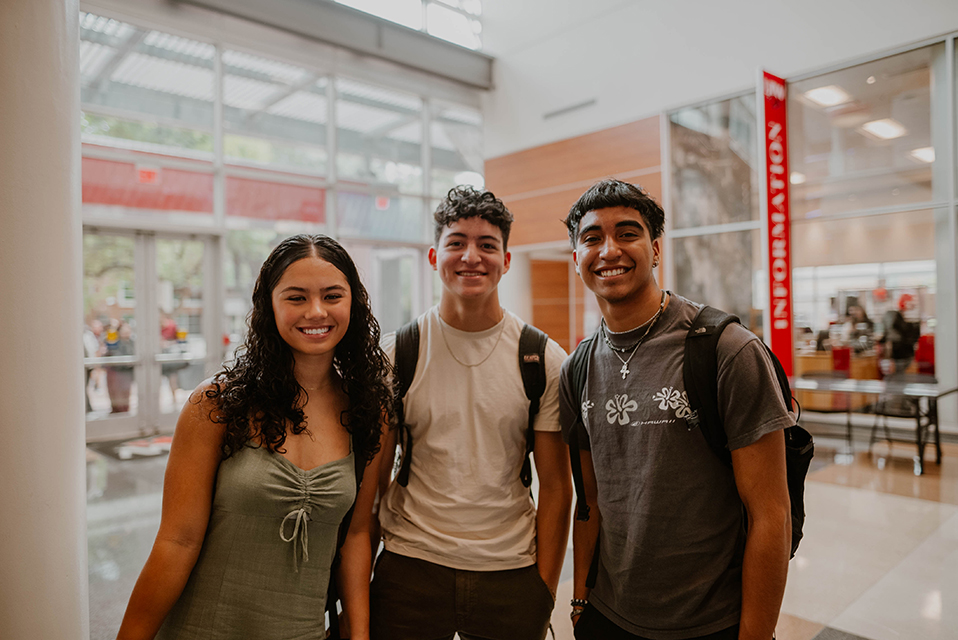 Three students at the SEC