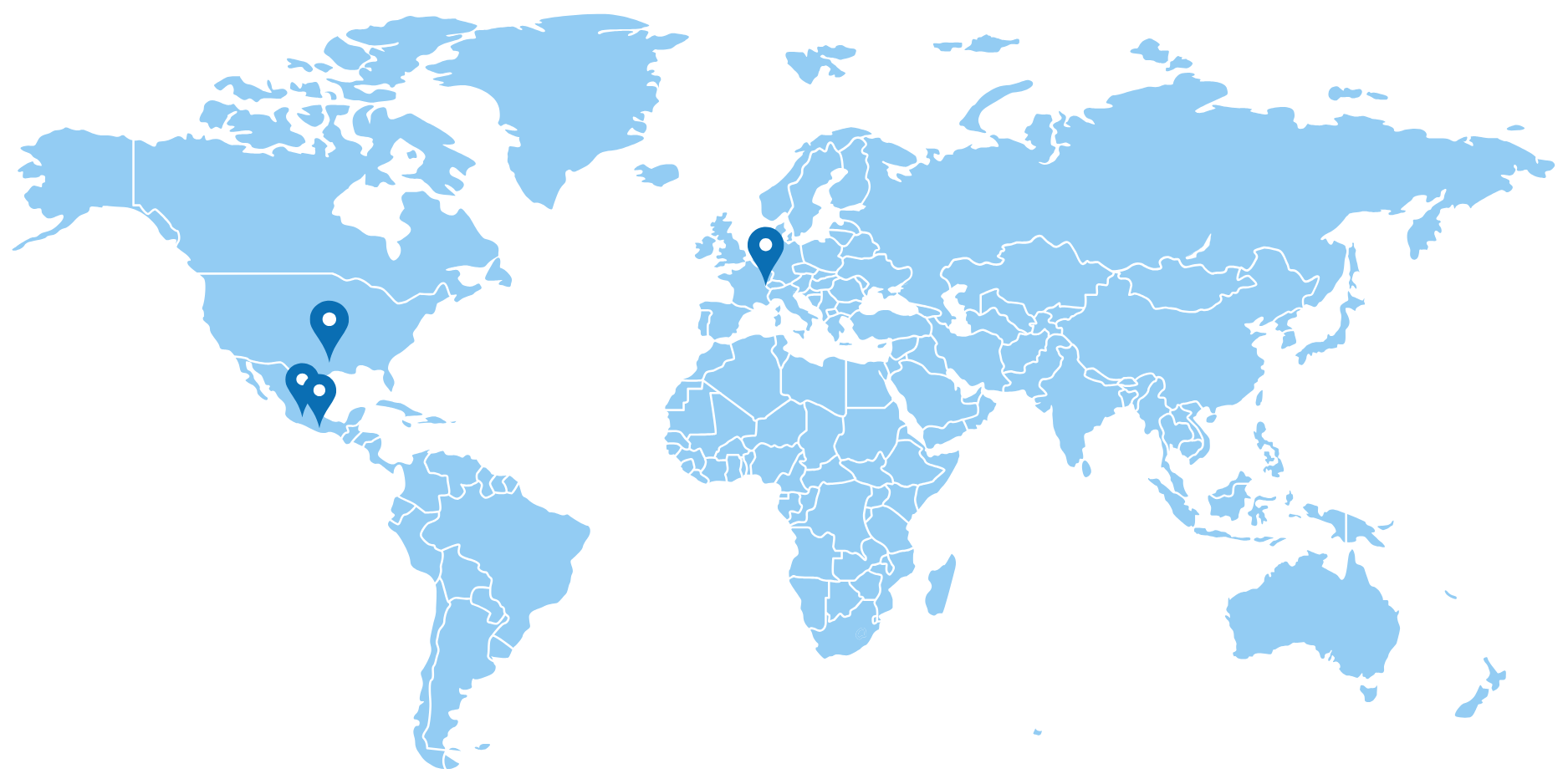 UIW Global Campuses Map