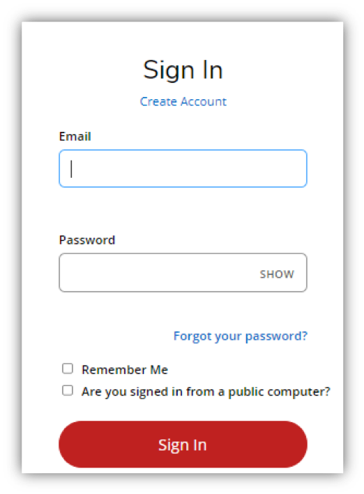 Screenshot of Sign In Page for Go UIW Account