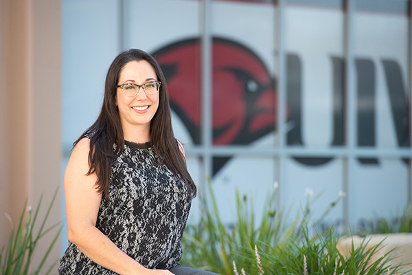 Adult student smiling