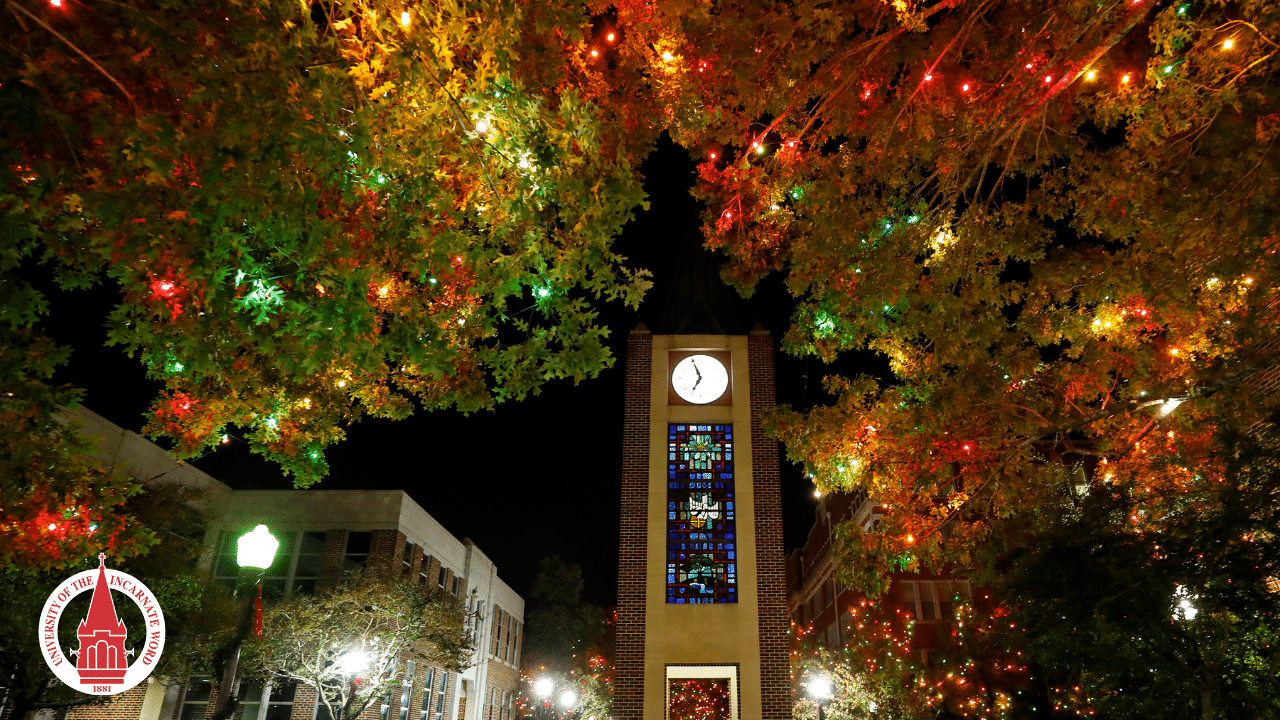 Clock Tower during Light The Way Background
