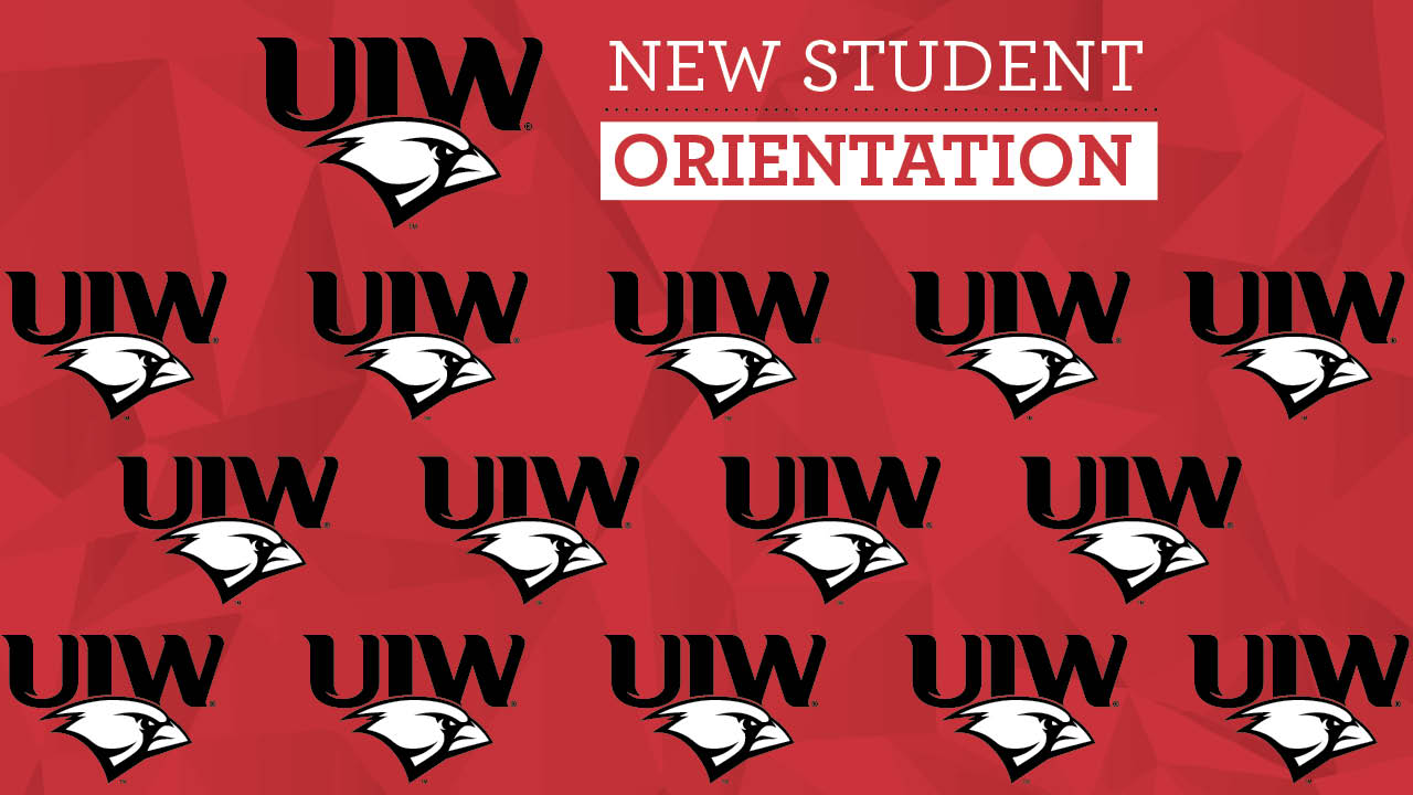 Zoom background of UIW logo