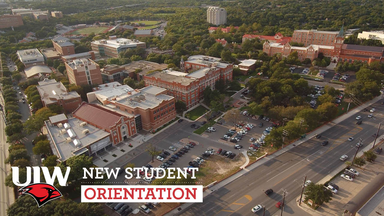 Zoom background of aerial shot of UIW campus