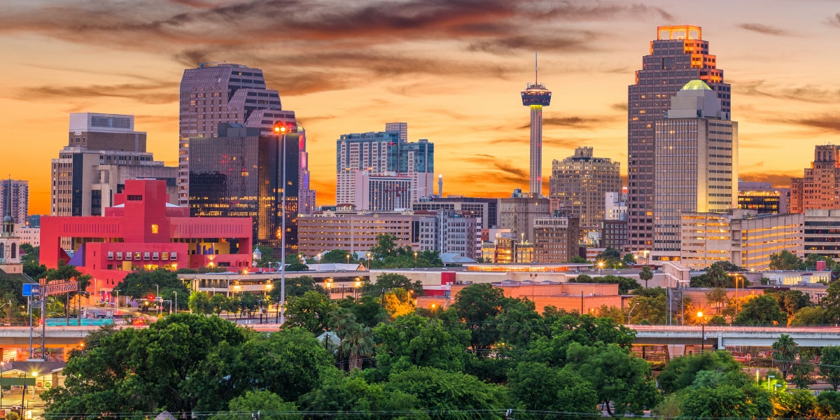 San Antonio City Skyline