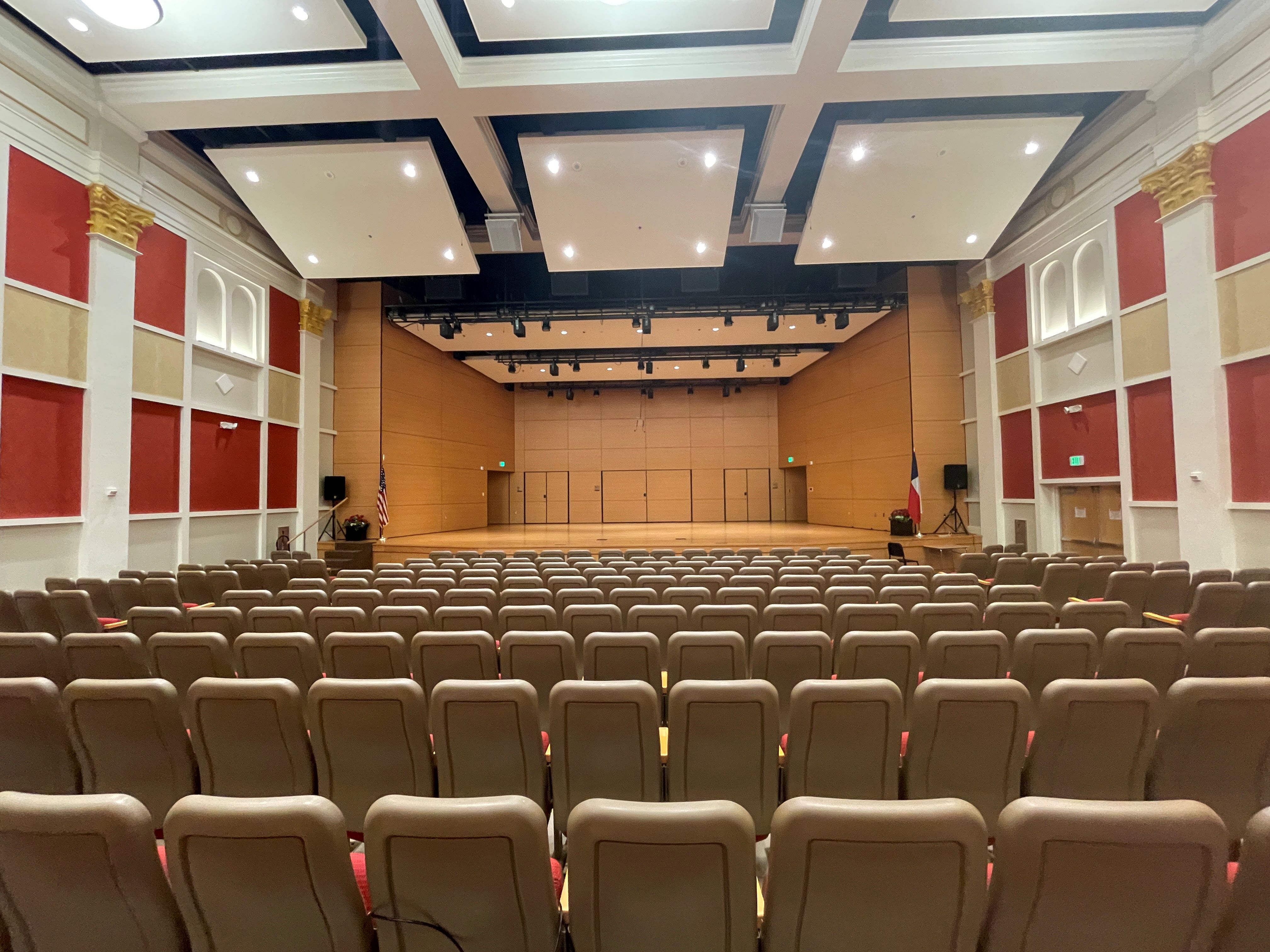 bennack concert hall view from audience area