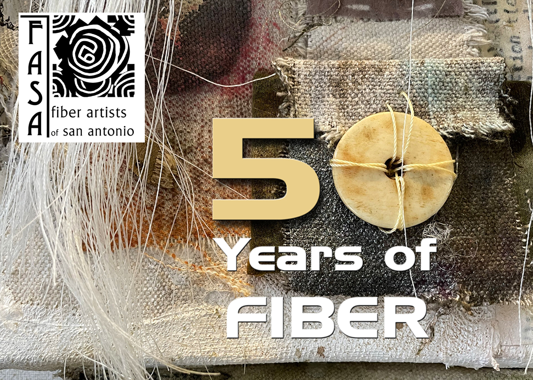 Fiber Arts of San Antonio- 50 Years of Fiber logo