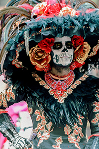 ritte art image of a catrina