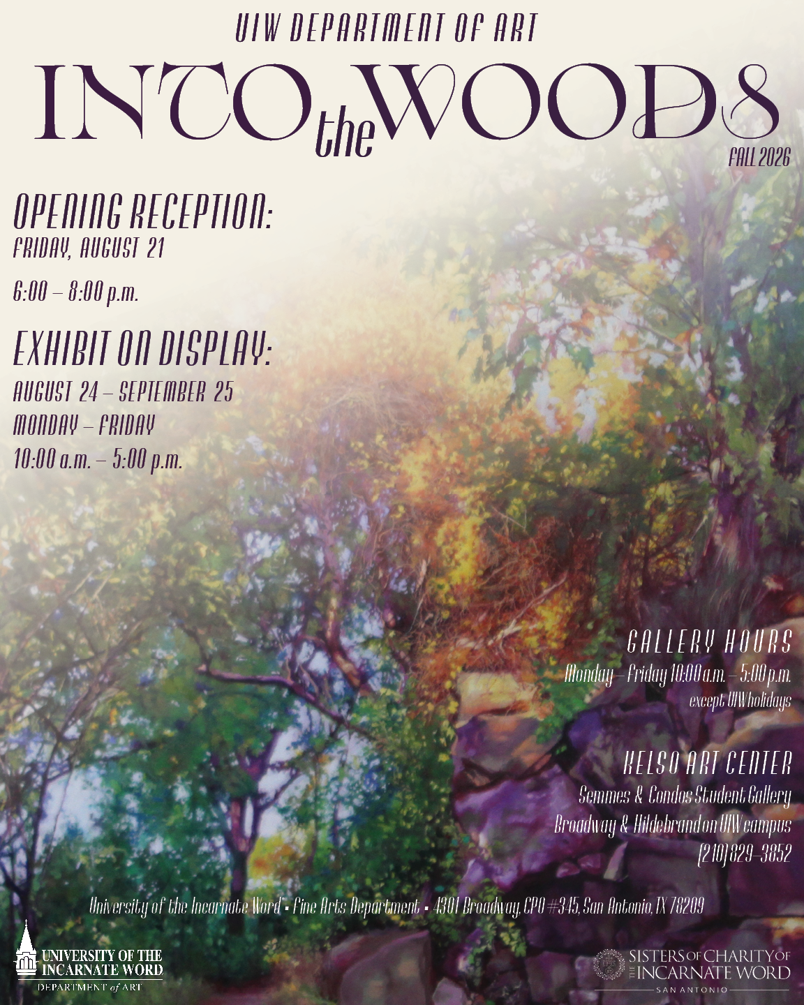 Into The Woods Poster with Exhibition Information