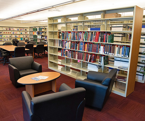 Wide-area view of a UIW library