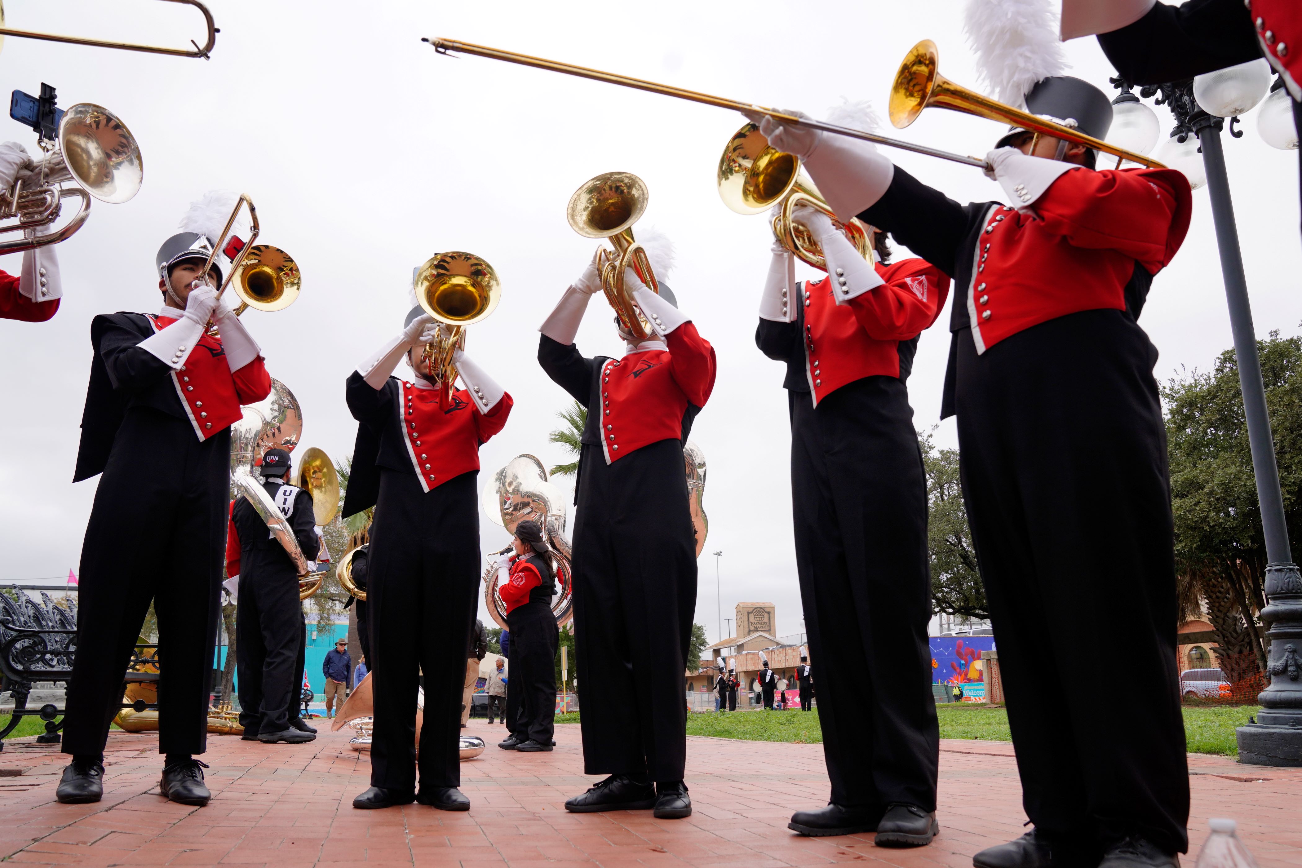 Brass Members in a half circle