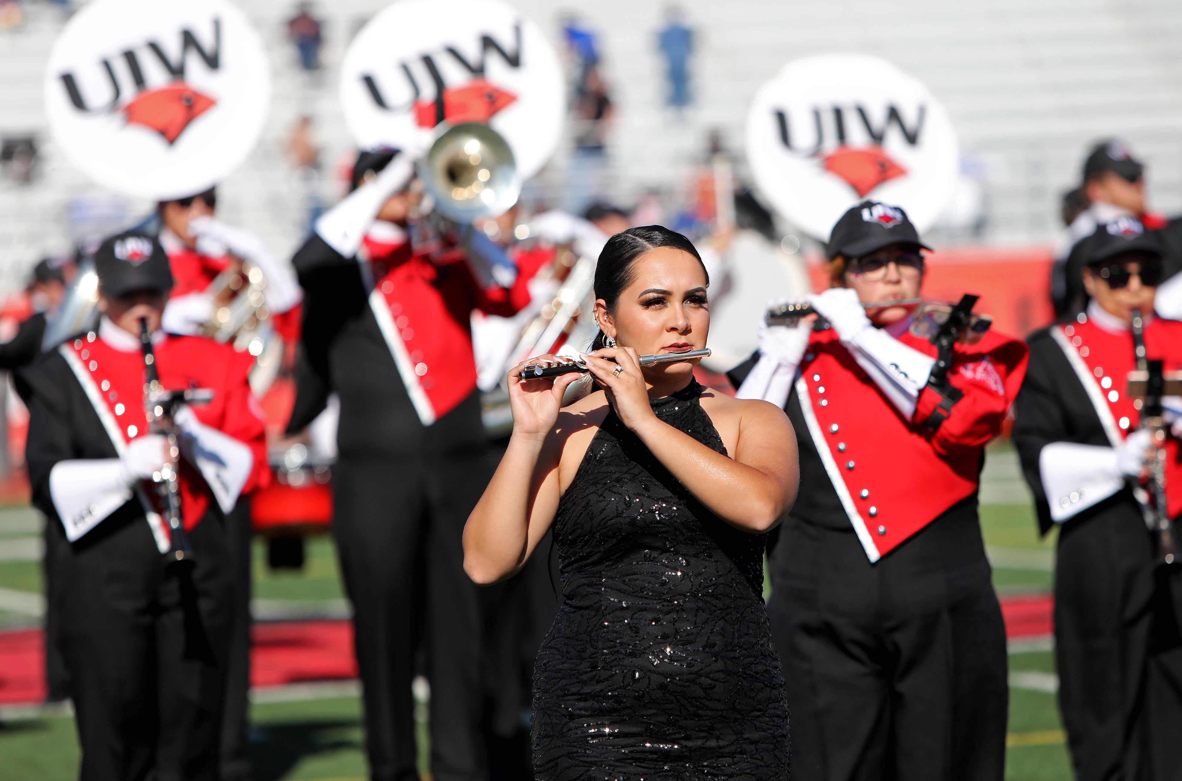 UIW Marching Cardinals at Homecoming