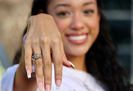 Premium Photo | Portrait of asian homosexual couple puts on a wedding ring.  concept lgbt lesbian.