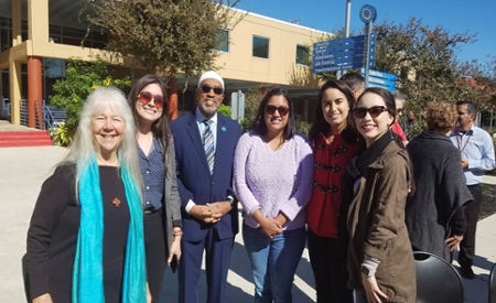 group picture with Imam Omar Shakir 