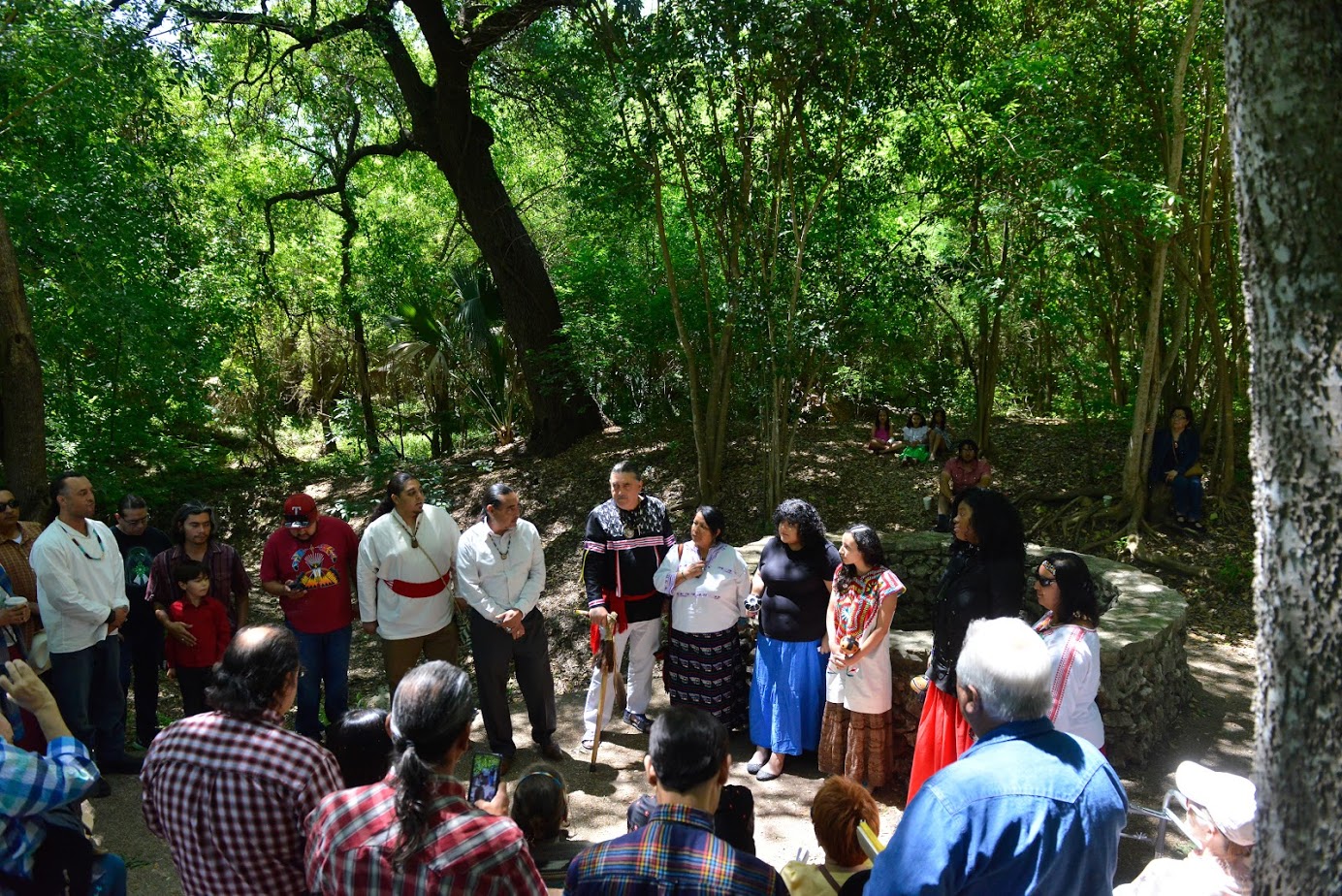 Native speakers at Blue Hole