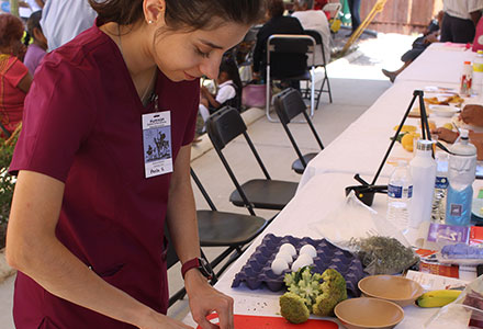 UIW's Nutrition student cooking 