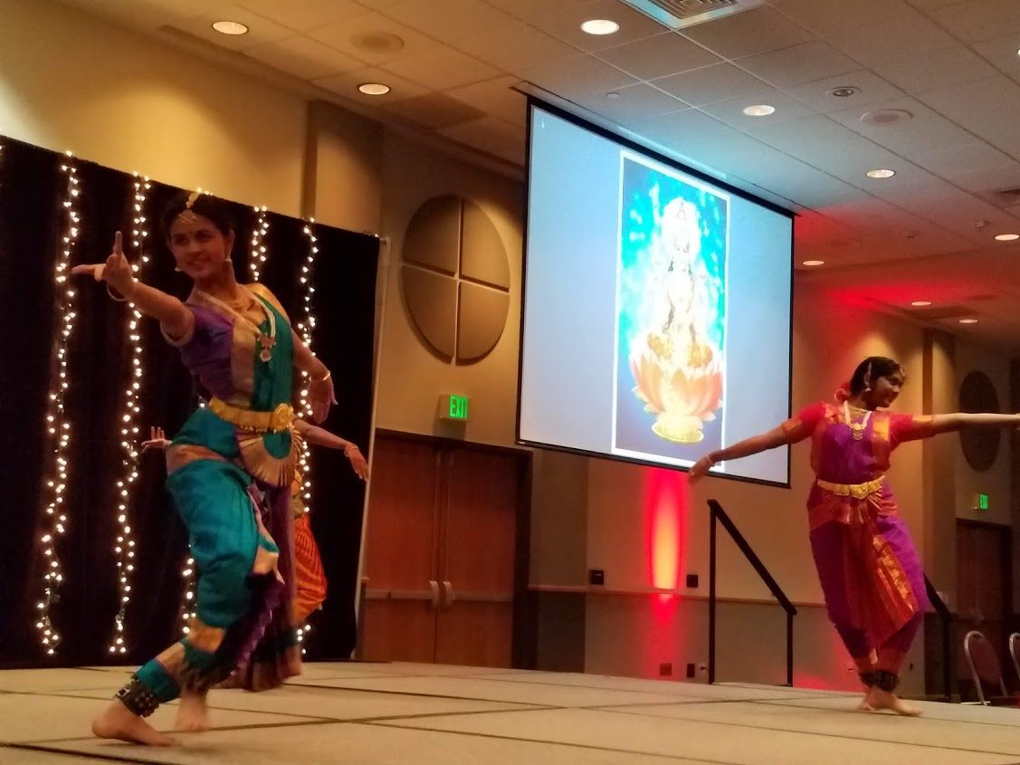 traditional dancers at Diwali 2018