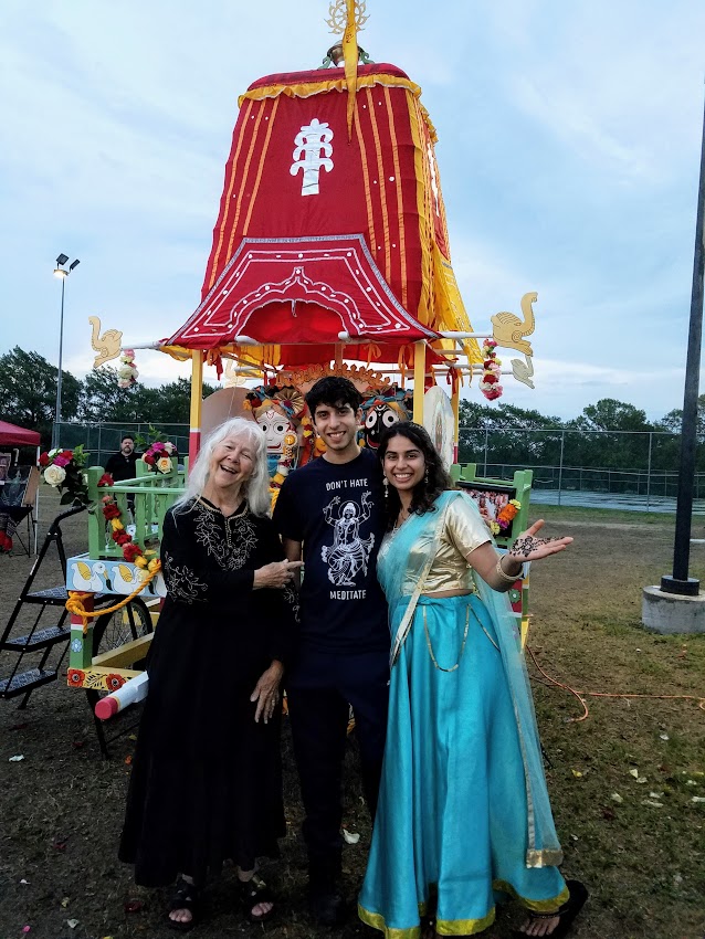 Sr. Martha Ann Kirk, Jay Mijagiri and Jahnavi D. Mijagiri