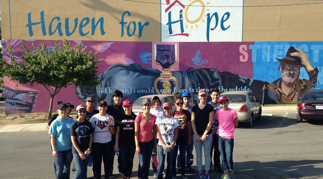 Students at Haven for Hope