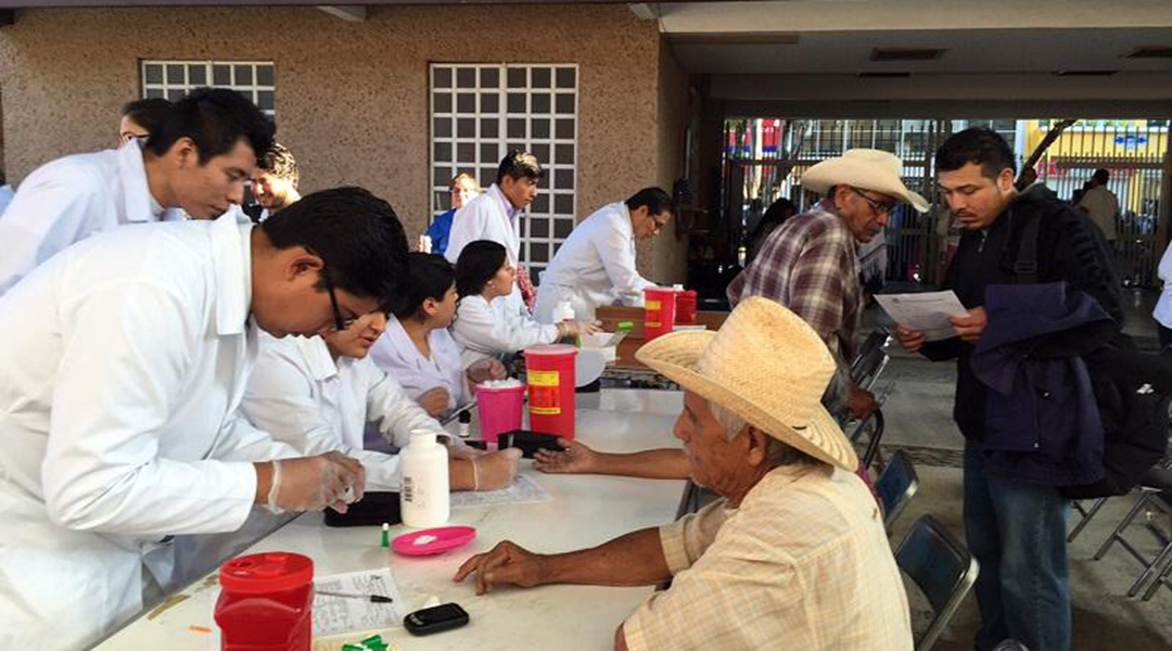 Students providing medical exams