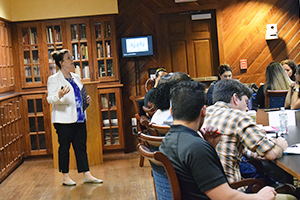 Graduate Student Presenting