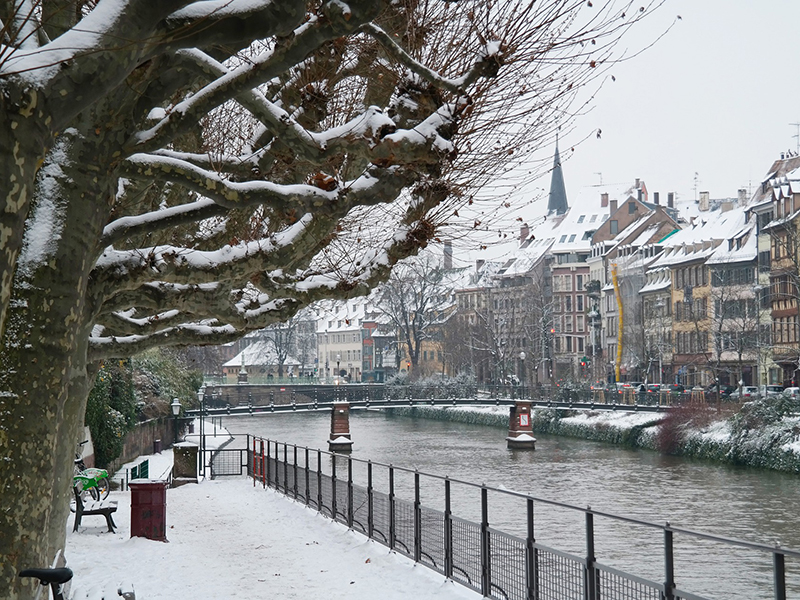 Strasbourg, France in Winter