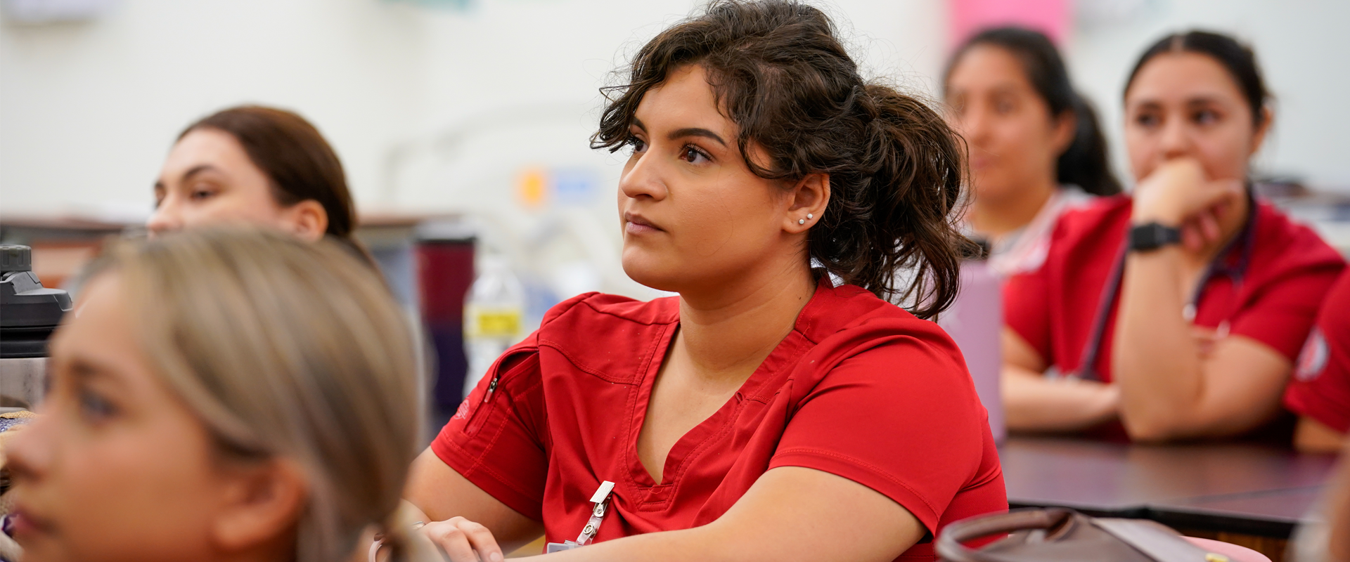 Graduate nursing students in a classroom
