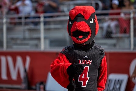 Red, the UIW Cardinal mascot