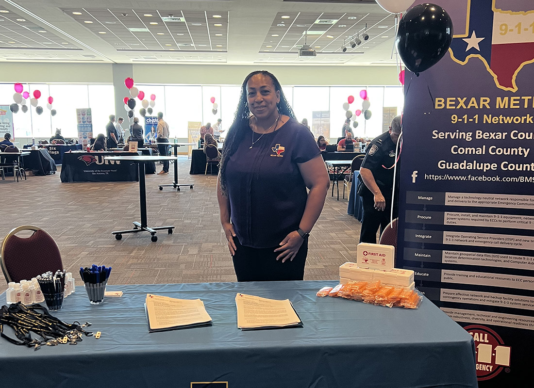 career fair presenter from Bexar Metro