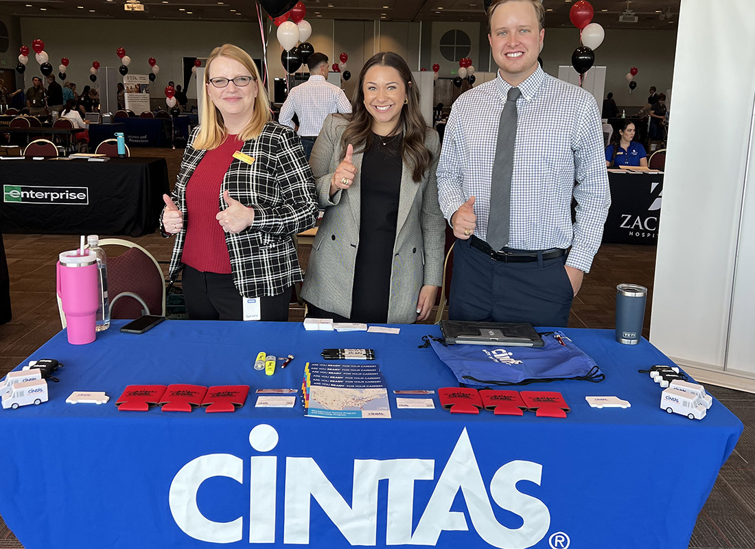 Cintas group at the career fair