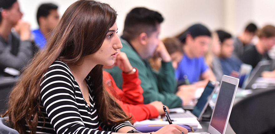 UIW HEBSBA business student in class