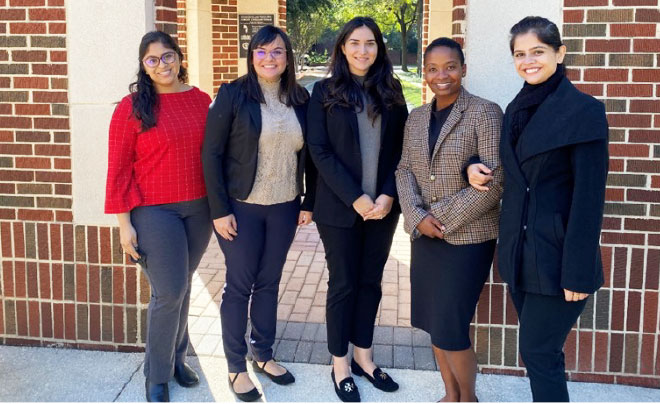 Pooja Naik,Charisma Muller, Rosalinda Sanchez Moncada, Erika Zachary, and Alokananda Mukherjee 