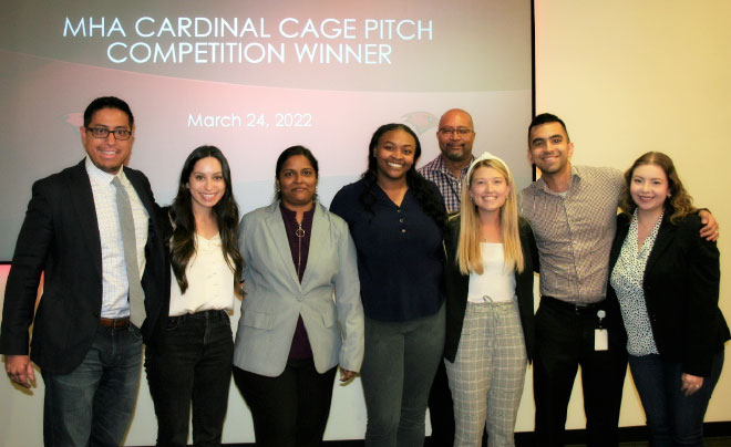 Group photo at the MHA Cardinal Cage Pitch Competitio