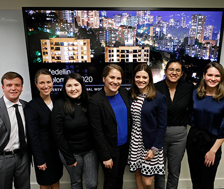 Students pose for Capstone picture