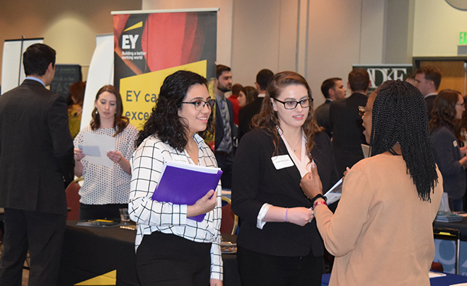 Students attend career fair