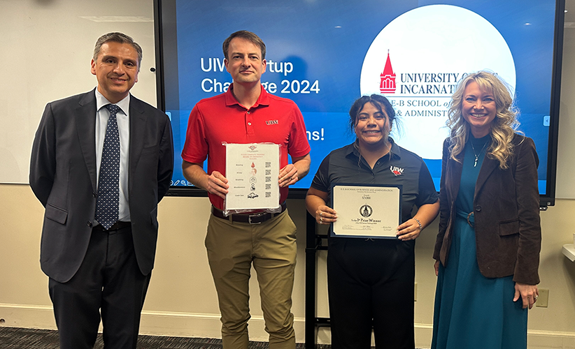 2024 Startup Challenge winners posing with awards