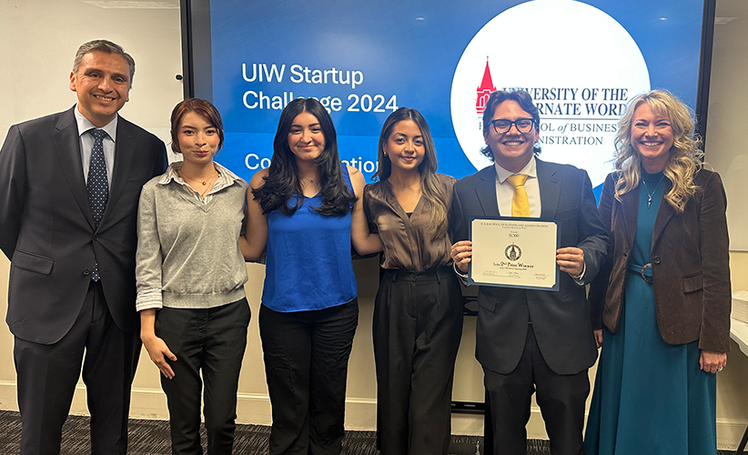 2024 Startup Challenge winners posing with awards