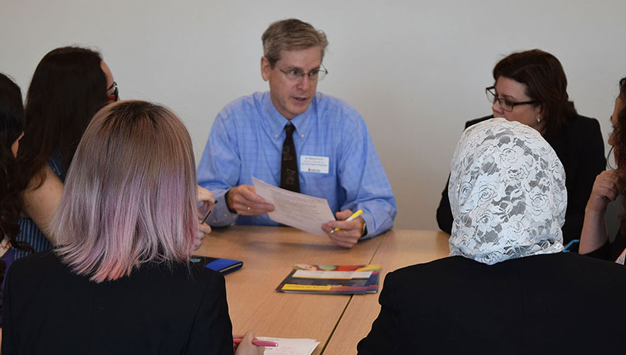 students at workshop