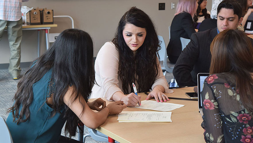 students at workshop