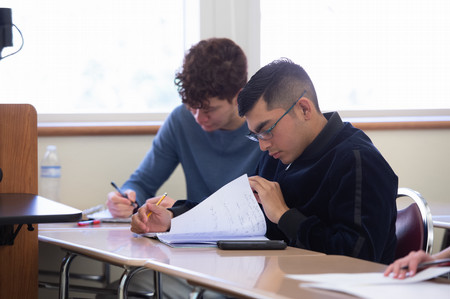 students studying